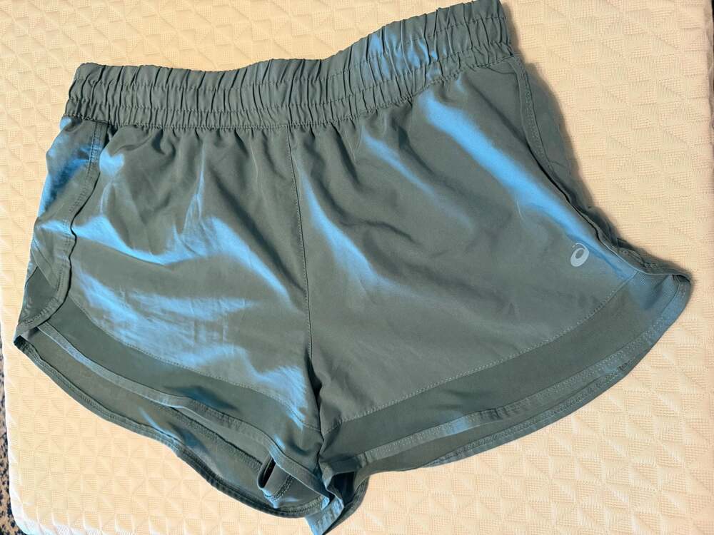 ASICS Women's Running Shorts with Mesh Trim and Zipper Pocket